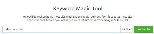 Keyword Magic Tool - SEMrush